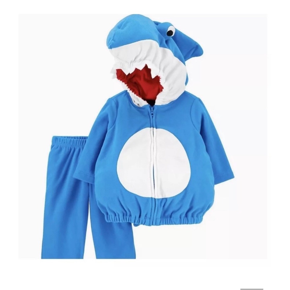 Carters Baby Shark Halloween Costume Set with Leggings Blue 12M New
